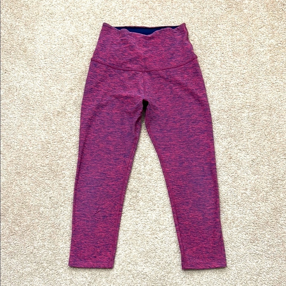 Beyond Yoga Space Dye High Rise Pink Capri Length Leggings Size Small